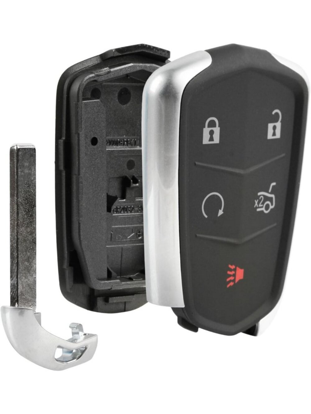 Keyless Entry Smart Remote Key Fob Shell Case for Cadillac ATS, CTS, SRX, XT5